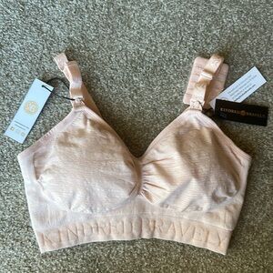 Kindred Bravely Sublime Hands Free Pumping & Nursing Plunge Bra - Pink Heather